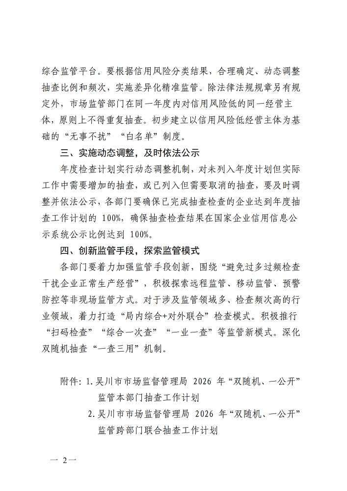 极速赛车
市场监督管理局关于印发2026年度“双随机、一公开”监管抽查工作计划的通知_02.png